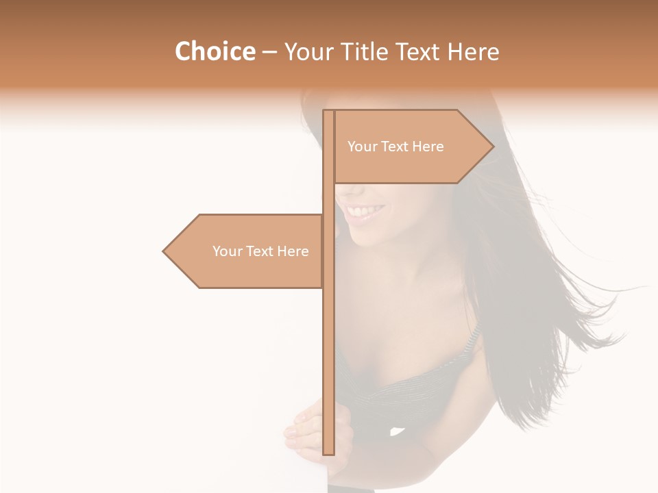 Female Advert Blank PowerPoint Template