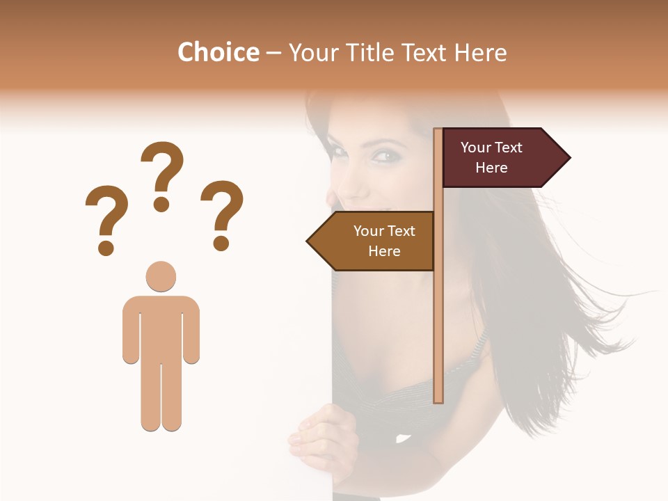 Female Advert Blank PowerPoint Template