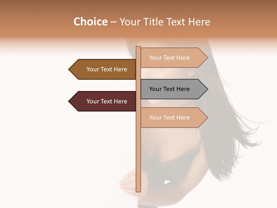 Female Advert Blank PowerPoint Template