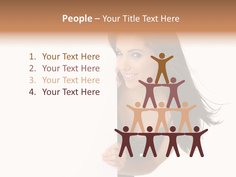 Female Advert Blank PowerPoint Template