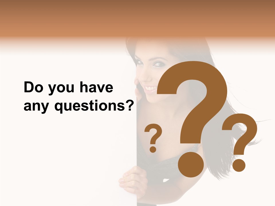 Female Advert Blank PowerPoint Template