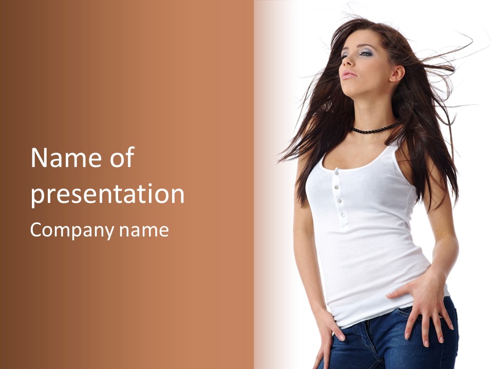 Jeans Young Make PowerPoint Template