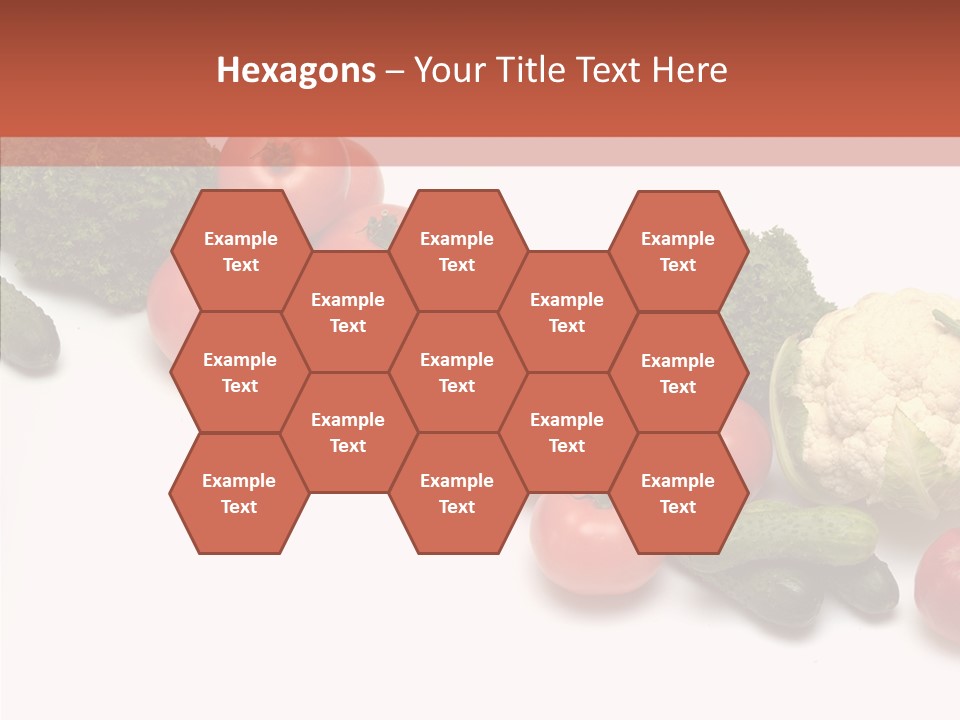 White Vegetable Object PowerPoint Template