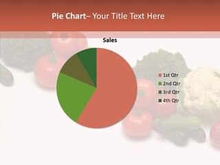 White Vegetable Object PowerPoint Template