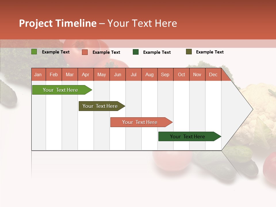 White Vegetable Object PowerPoint Template