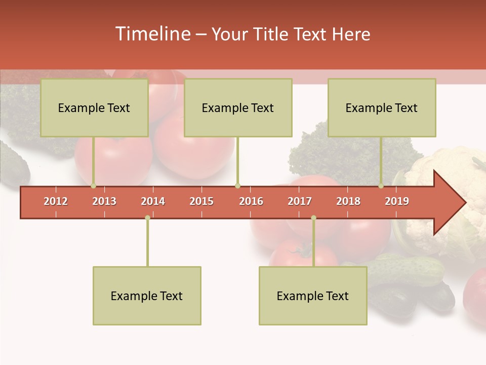 White Vegetable Object PowerPoint Template