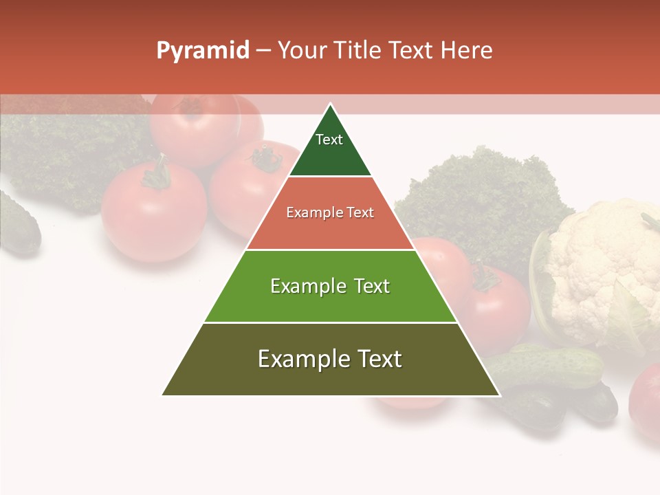 White Vegetable Object PowerPoint Template