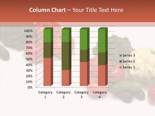 White Vegetable Object PowerPoint Template