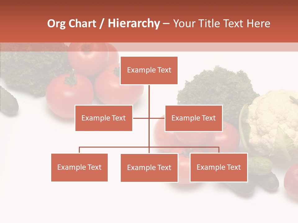 White Vegetable Object PowerPoint Template