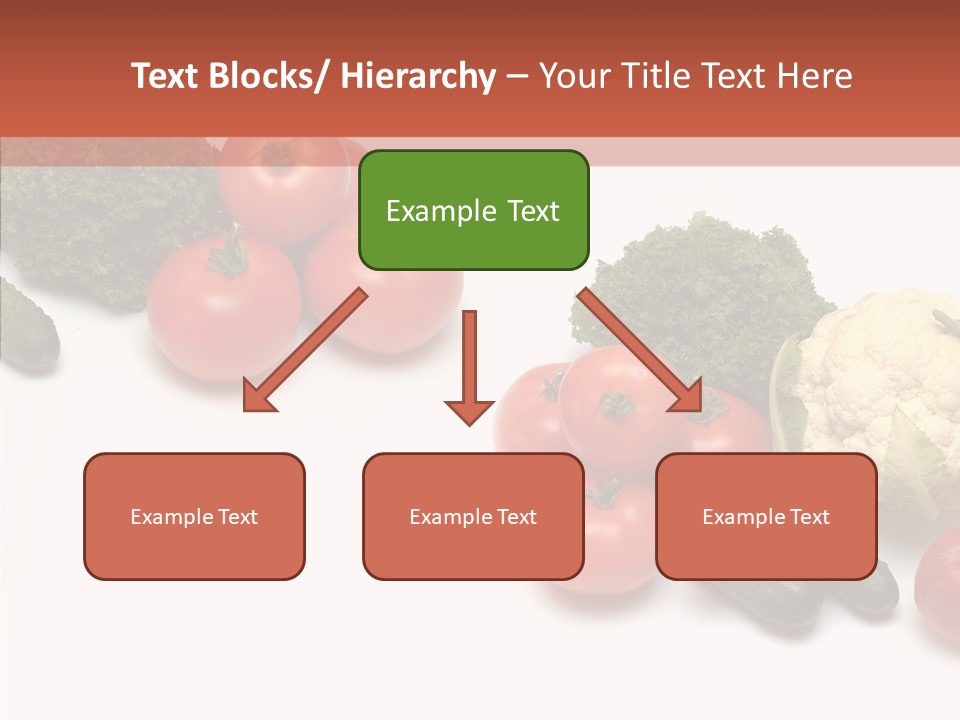 White Vegetable Object PowerPoint Template