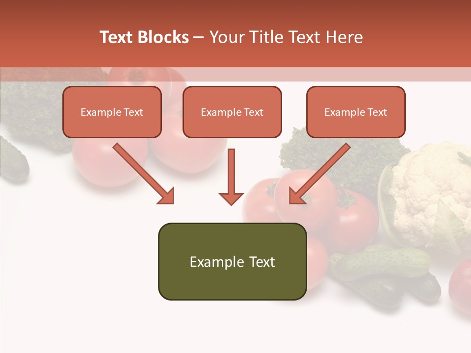 White Vegetable Object PowerPoint Template