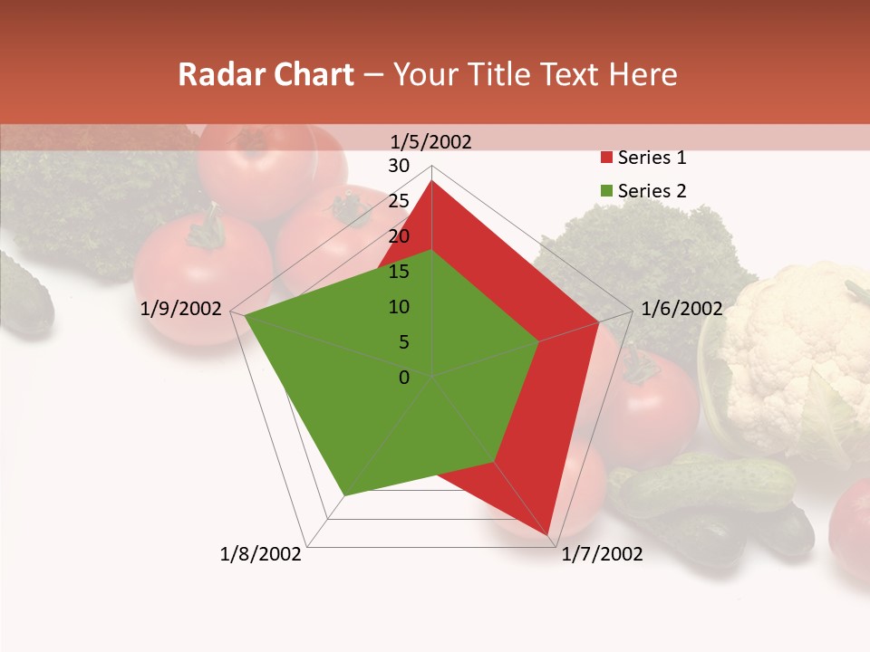 White Vegetable Object PowerPoint Template