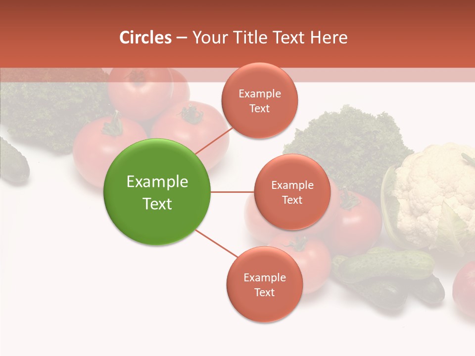 White Vegetable Object PowerPoint Template