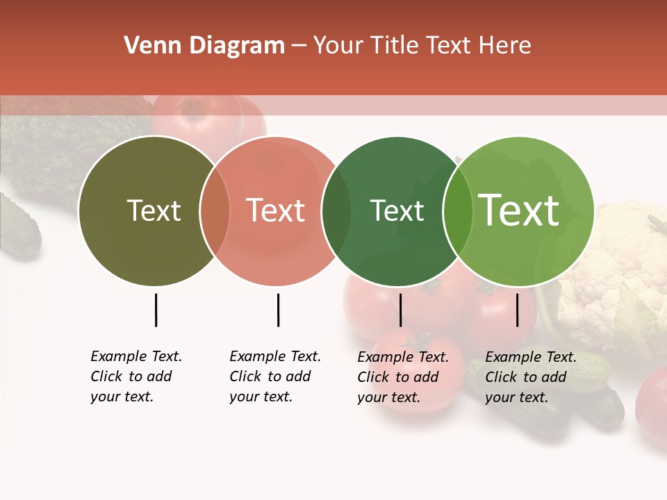 White Vegetable Object PowerPoint Template