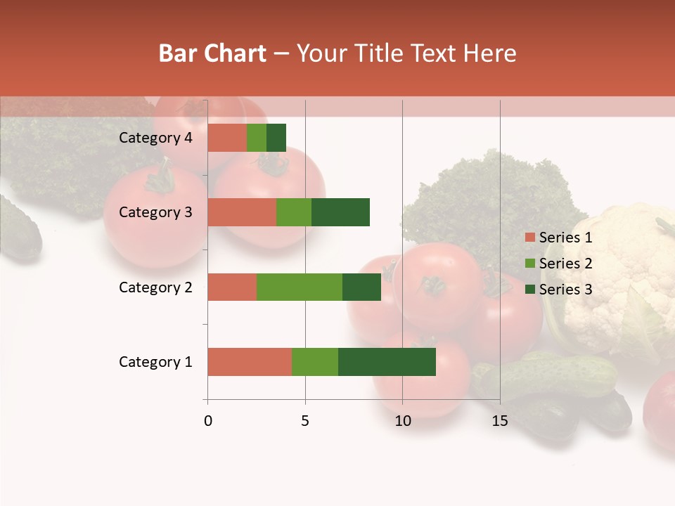 White Vegetable Object PowerPoint Template