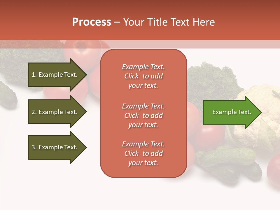 White Vegetable Object PowerPoint Template