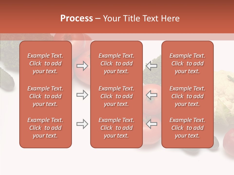 White Vegetable Object PowerPoint Template