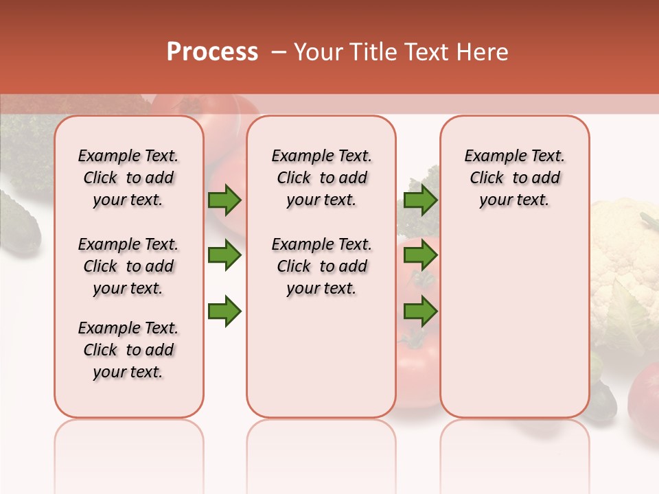 White Vegetable Object PowerPoint Template