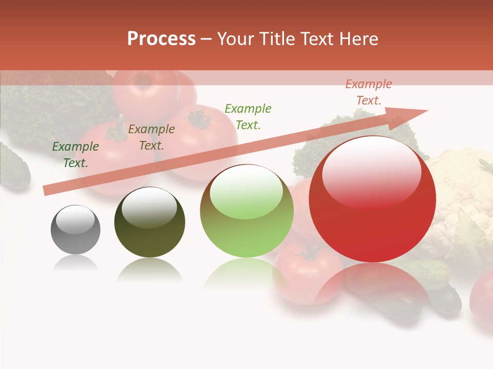 White Vegetable Object PowerPoint Template