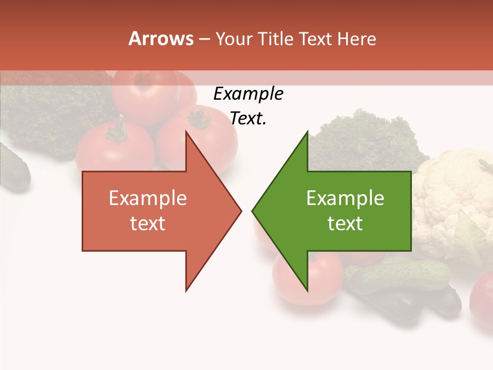 White Vegetable Object PowerPoint Template