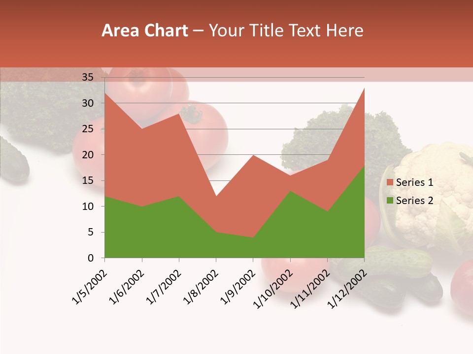 White Vegetable Object PowerPoint Template