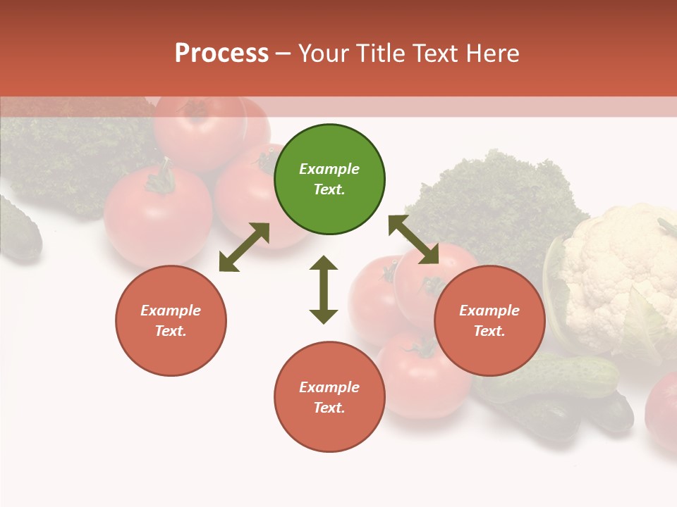 White Vegetable Object PowerPoint Template