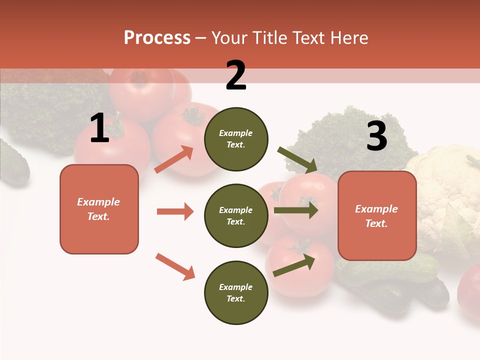 White Vegetable Object PowerPoint Template