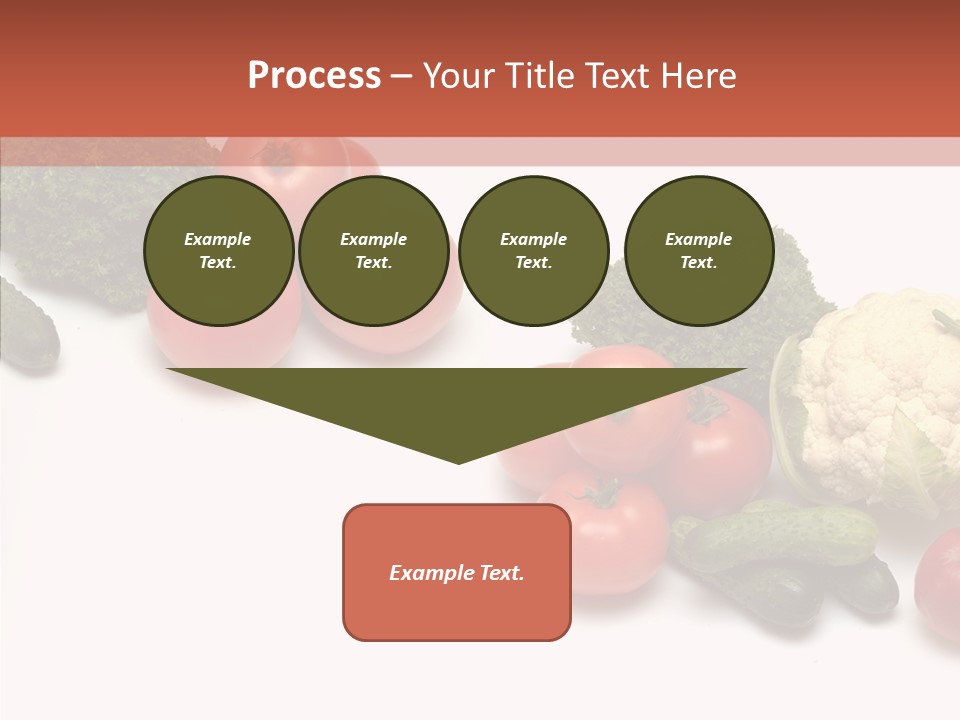 White Vegetable Object PowerPoint Template