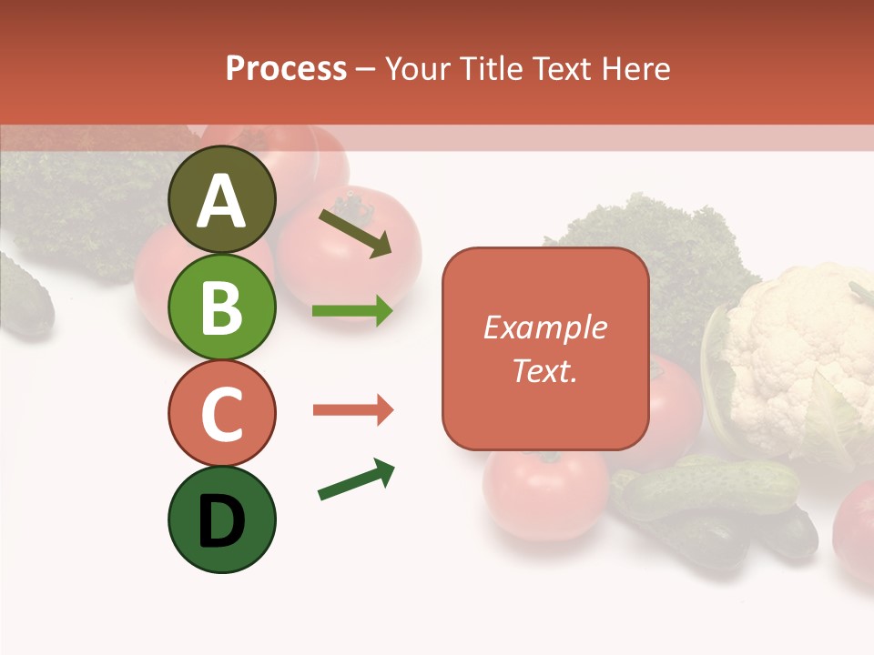 White Vegetable Object PowerPoint Template