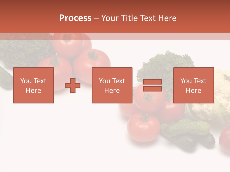 White Vegetable Object PowerPoint Template