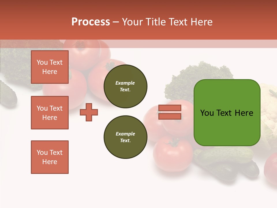 White Vegetable Object PowerPoint Template