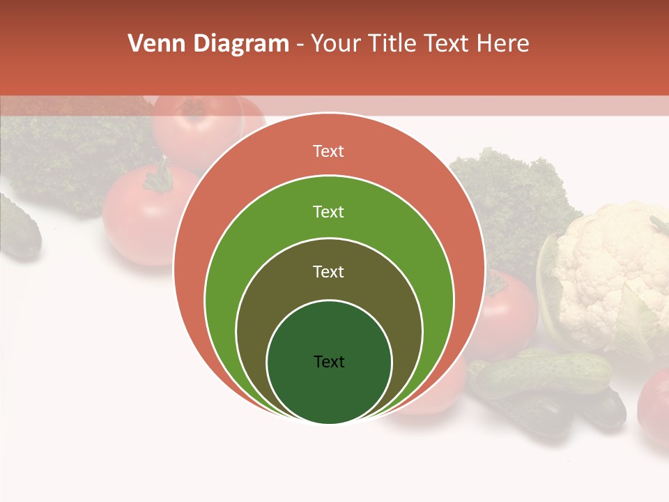White Vegetable Object PowerPoint Template