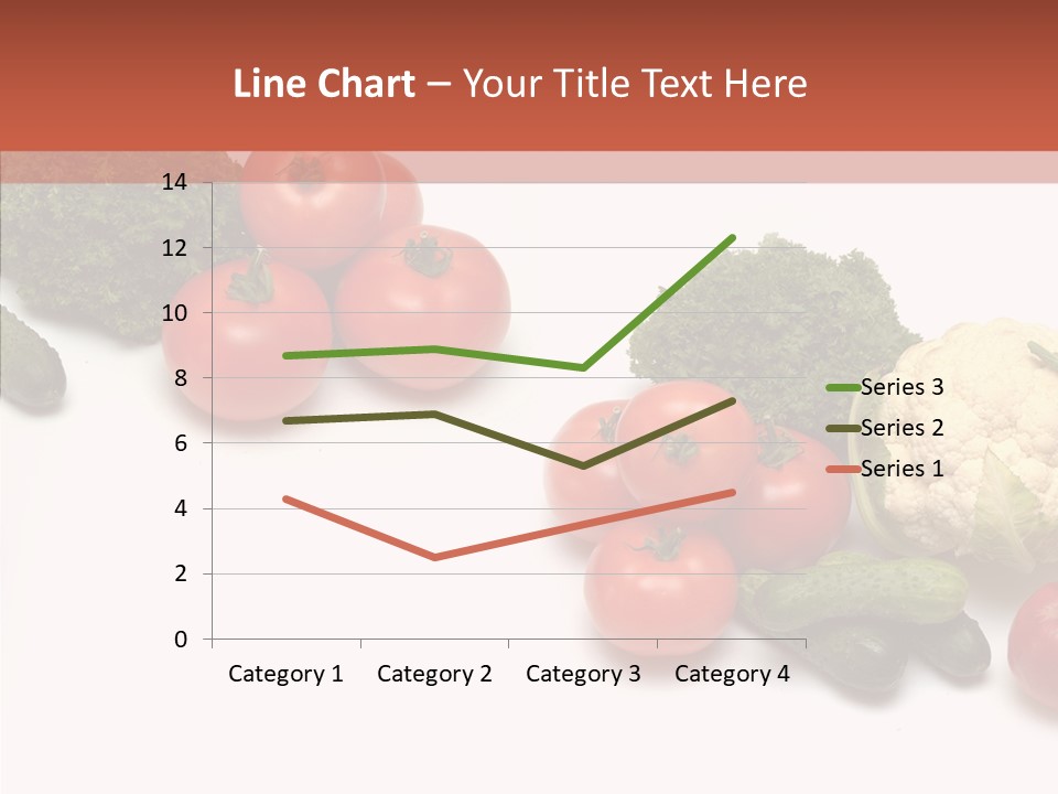 White Vegetable Object PowerPoint Template