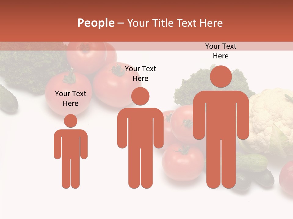 White Vegetable Object PowerPoint Template