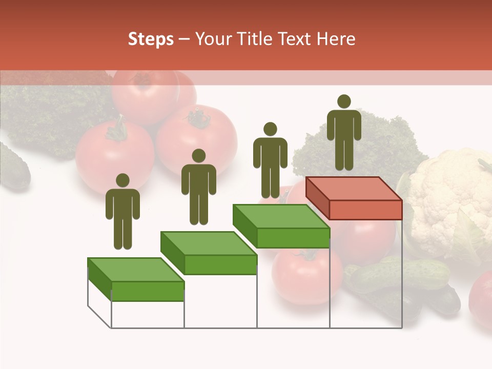 White Vegetable Object PowerPoint Template