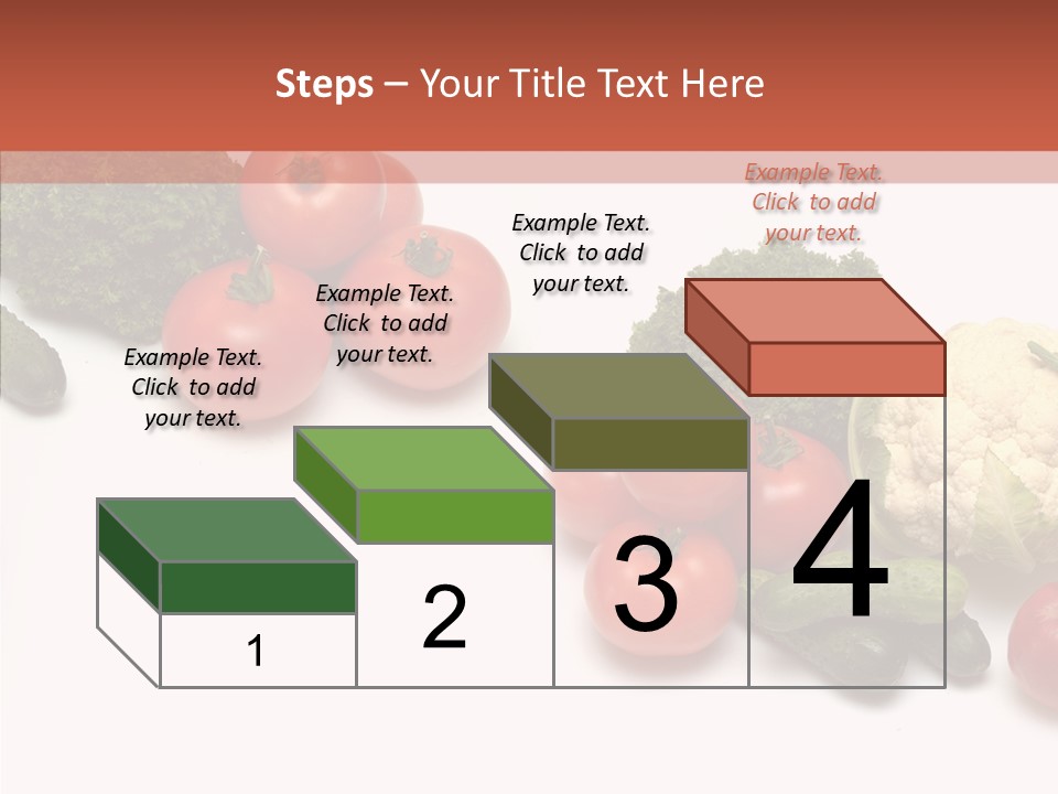 White Vegetable Object PowerPoint Template