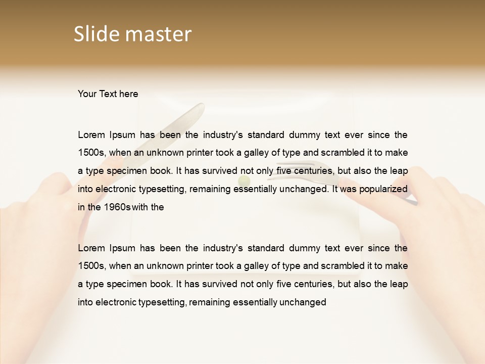 Bulimia Portions Famine PowerPoint Template