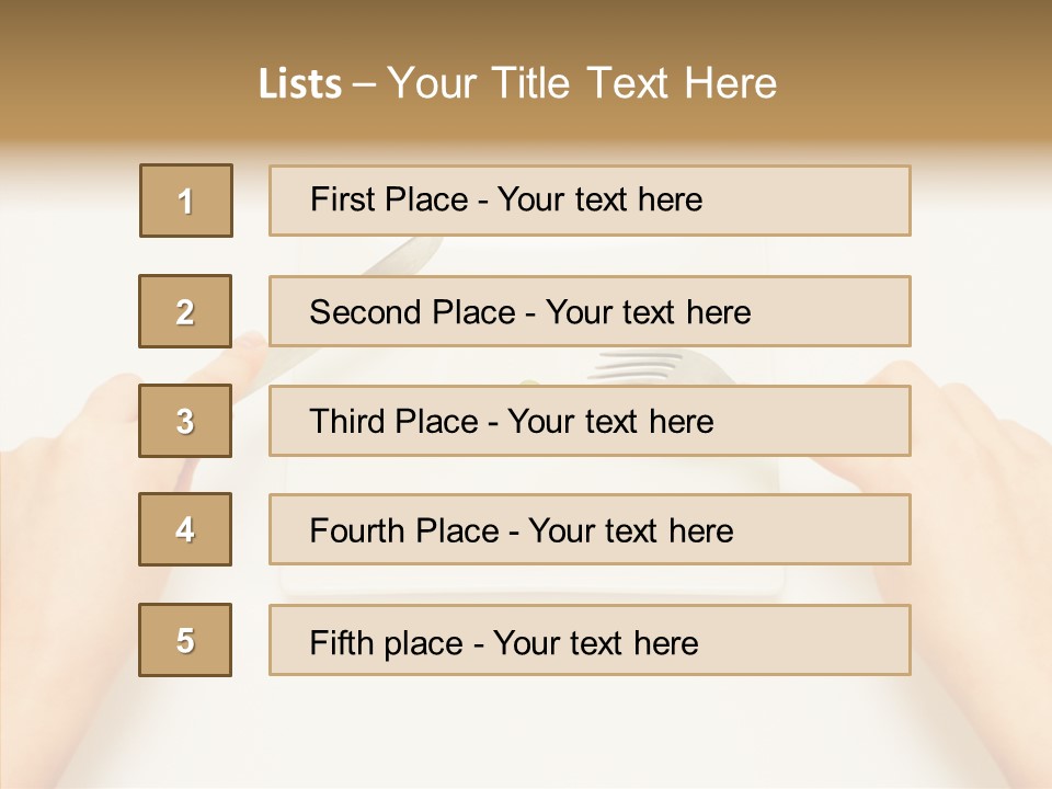 Bulimia Portions Famine PowerPoint Template