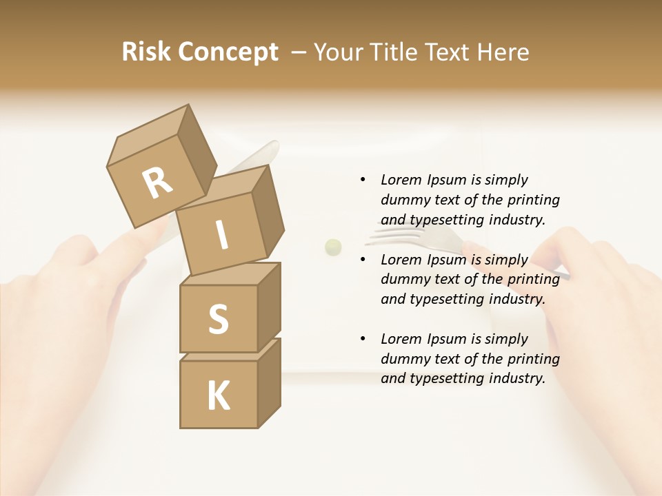Bulimia Portions Famine PowerPoint Template