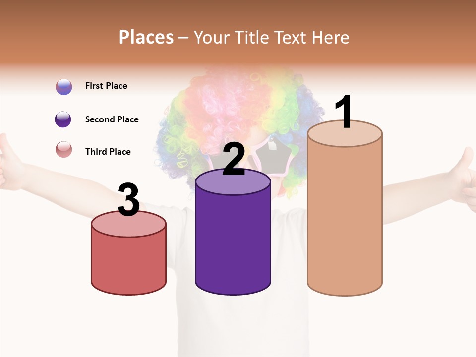 Child Little Thumbs Up PowerPoint Template