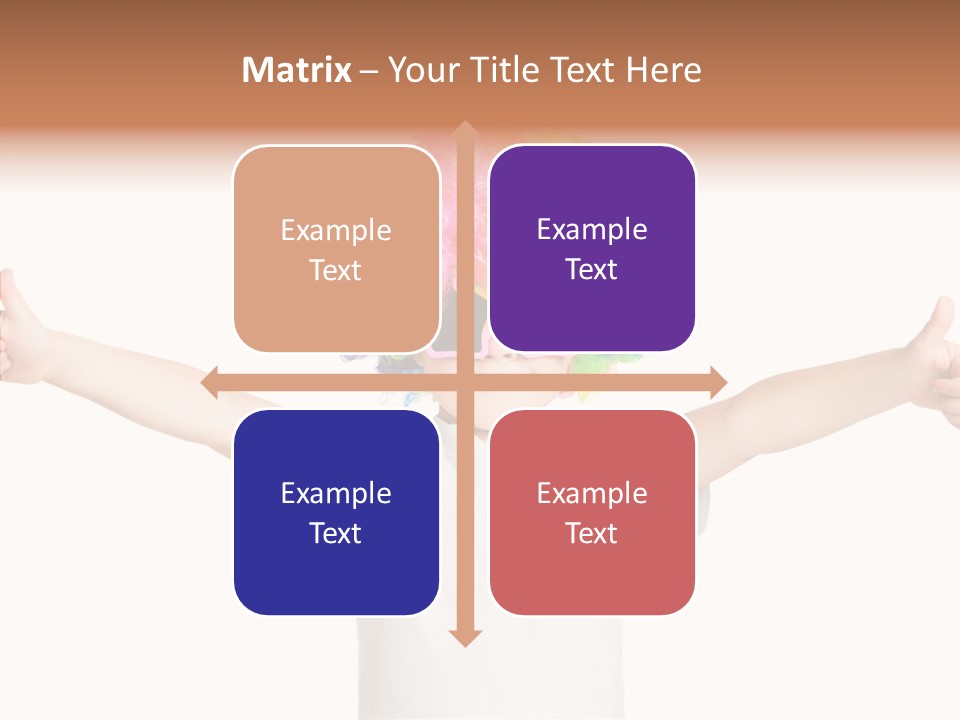 Child Little Thumbs Up PowerPoint Template