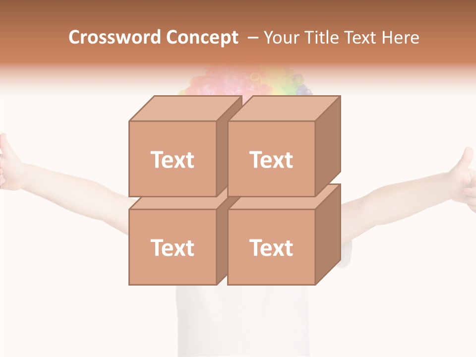 Child Little Thumbs Up PowerPoint Template