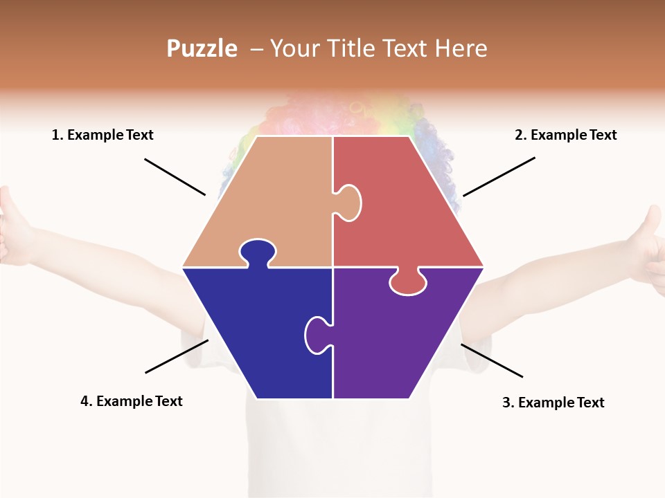 Child Little Thumbs Up PowerPoint Template