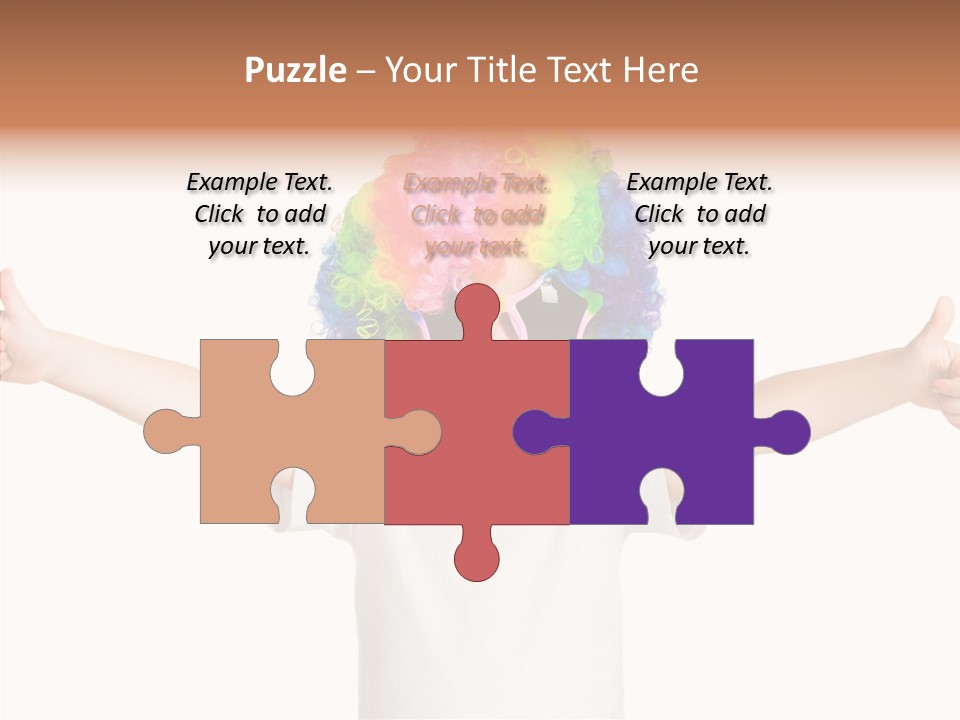 Child Little Thumbs Up PowerPoint Template