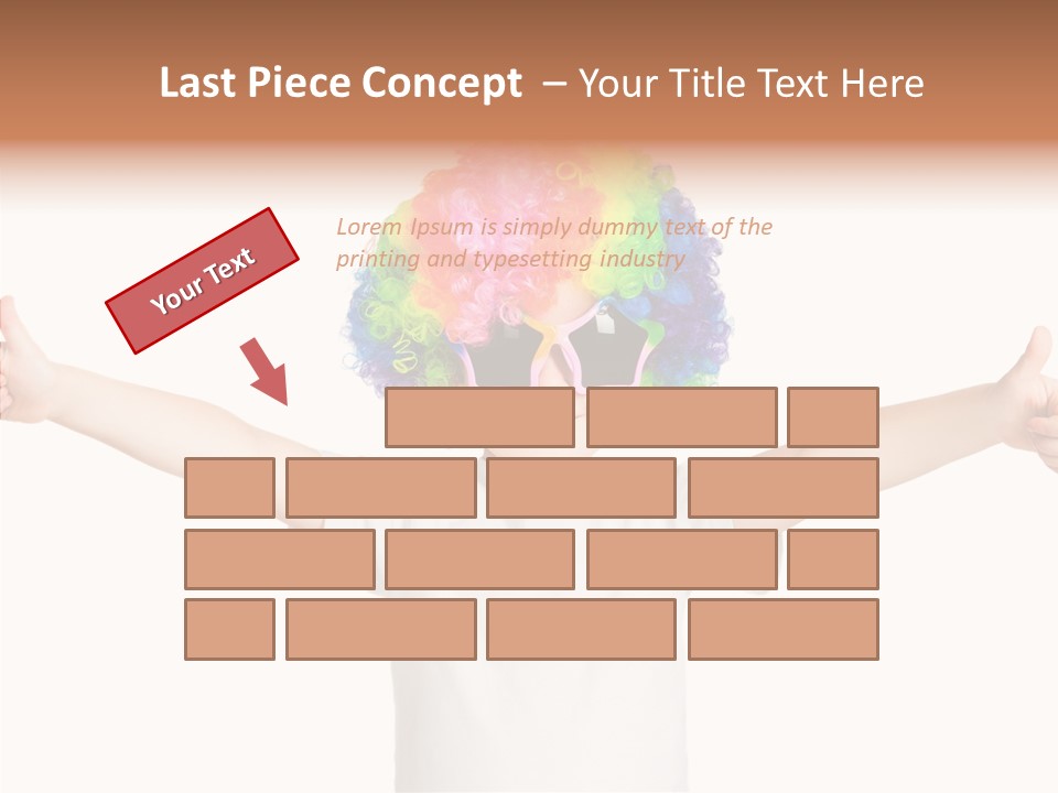 Child Little Thumbs Up PowerPoint Template