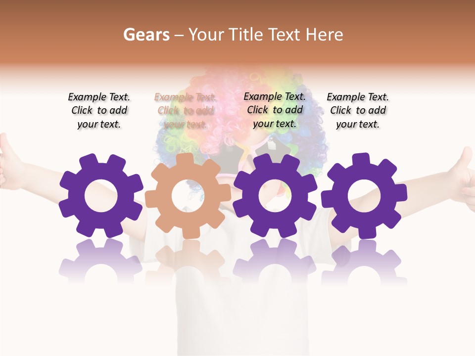 Child Little Thumbs Up PowerPoint Template