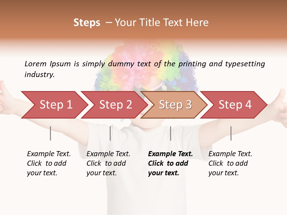 Child Little Thumbs Up PowerPoint Template