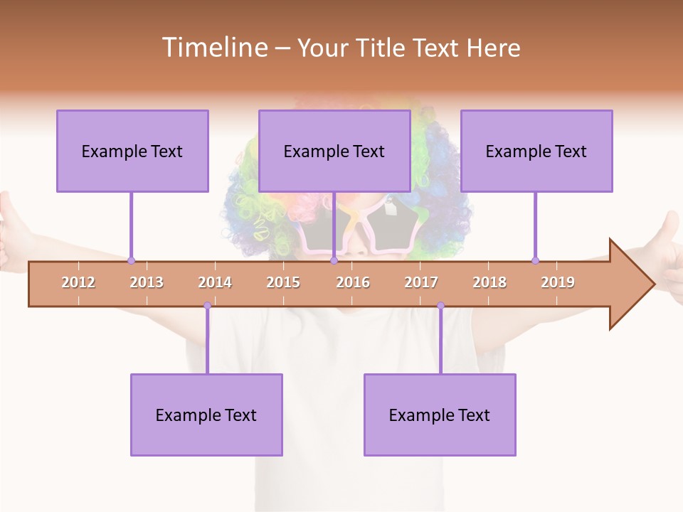 Child Little Thumbs Up PowerPoint Template