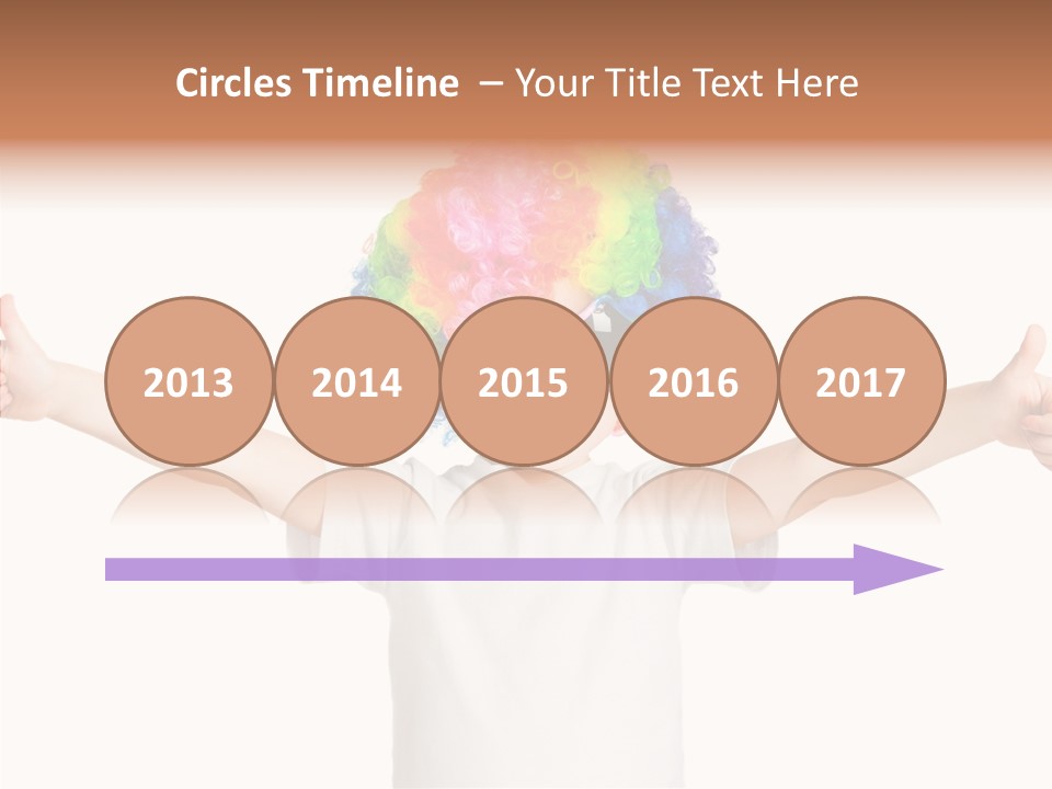 Child Little Thumbs Up PowerPoint Template