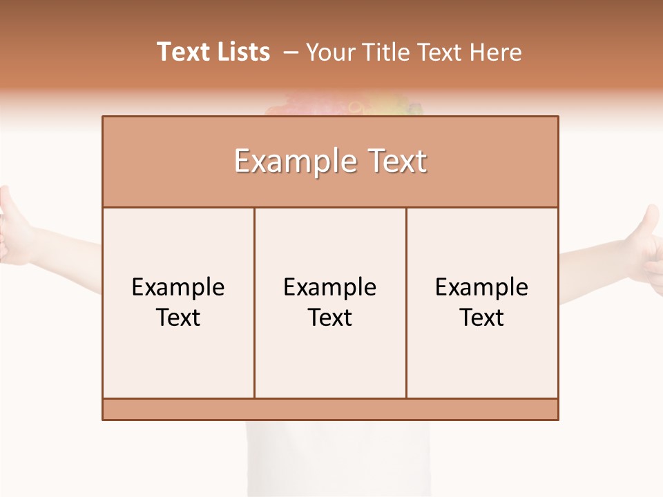 Child Little Thumbs Up PowerPoint Template